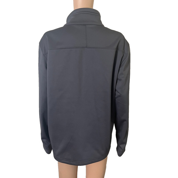 Ozark Trail Softshell Jacket Mens Small Gray Windbreaker Zip Front Fleece Lined - Picture 3 of 14